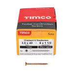Solo Chipboard & Woodscrews 3.5 x 40 (200 Pieces)