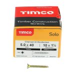 Solo Chipboard & Woodscrews 5.0 x 40 (200 Pieces)