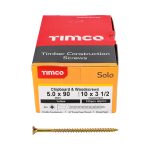 Solo Chipboard & Woodscrews 5.0 x 90 (100 Pieces)