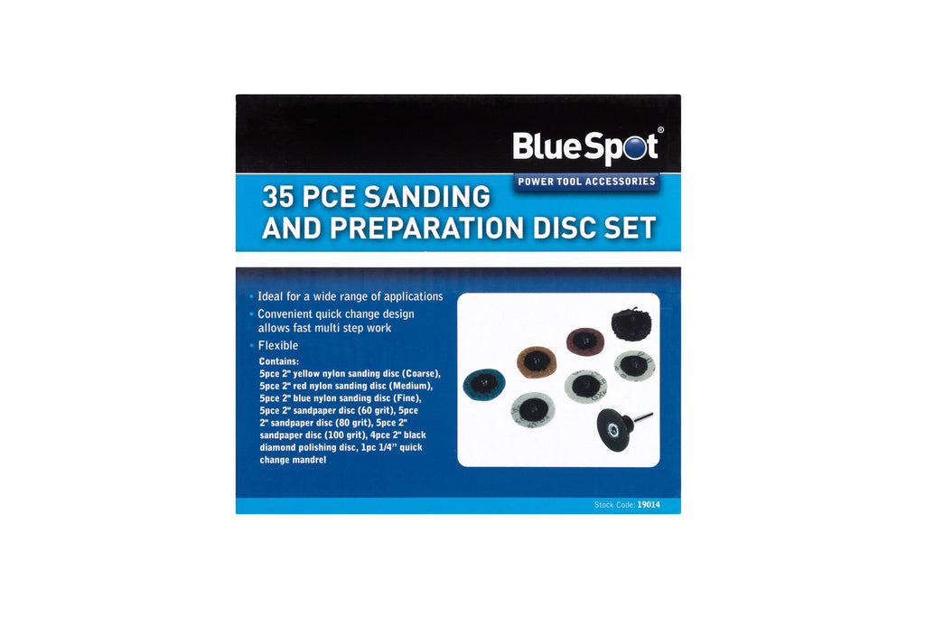 Blue Spot Tools 35 PCE Sanding and Preparation Disc Set