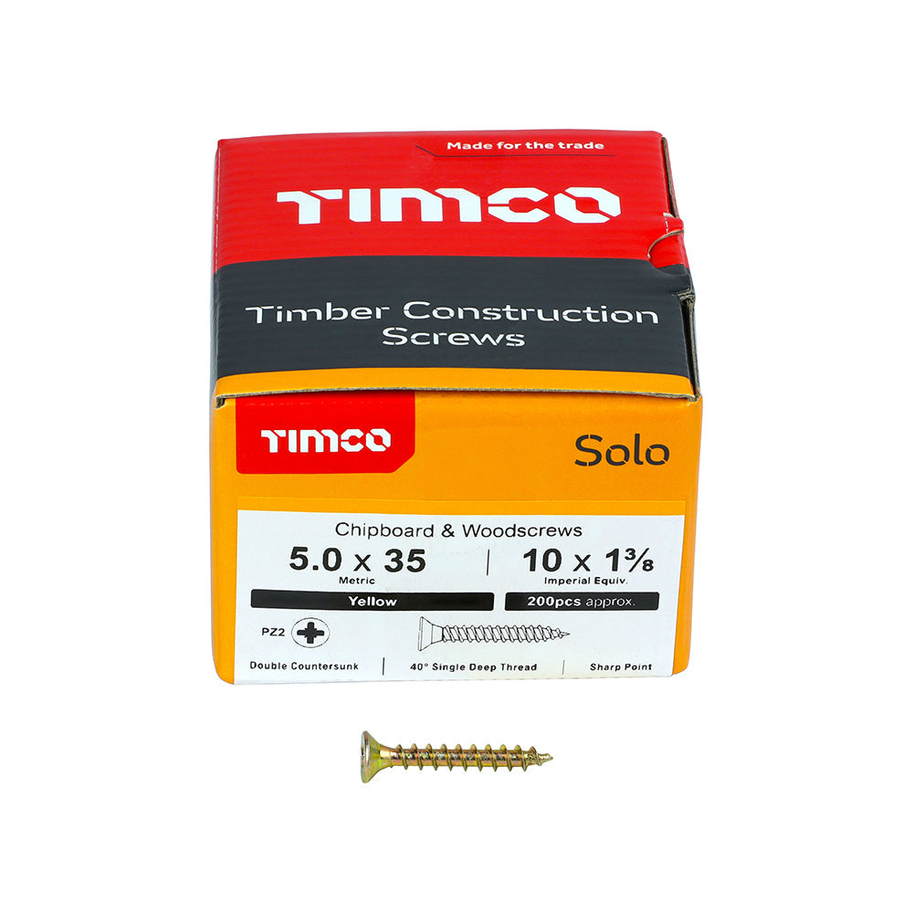 Solo Chipboard & Woodscrews 5.0 x 35 tstrade