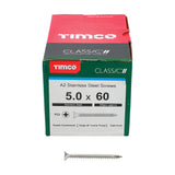 Classic Multi-Purpose Screws - PZ - Double Countersunk - A2 Stainless Steel