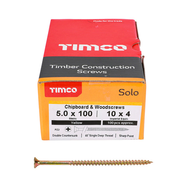 Solo Chipboard & Woodscrews 5.0 x 100 tstrade