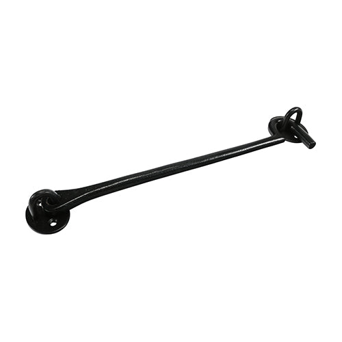 Cabin Hooks Black 250mm 10inches