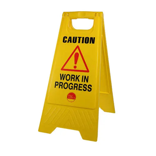 A-Frame Safety Sign - Caution Work in Progress tstrade