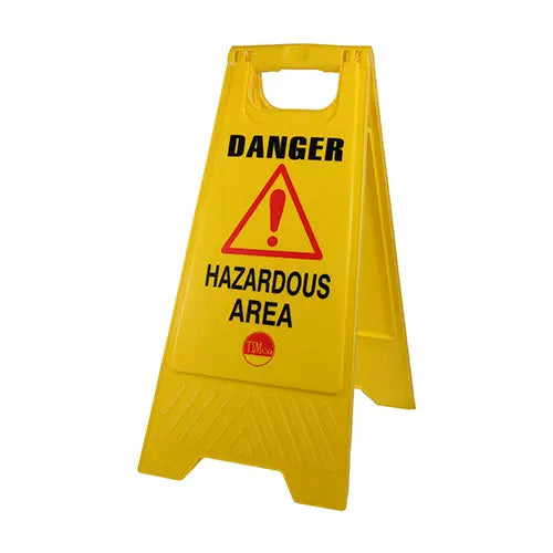 A-Frame Safety Sign - Danger Hazardous Area tstrade