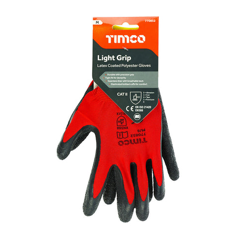 Grip Gloves Crinkle Latex Coated Polyester