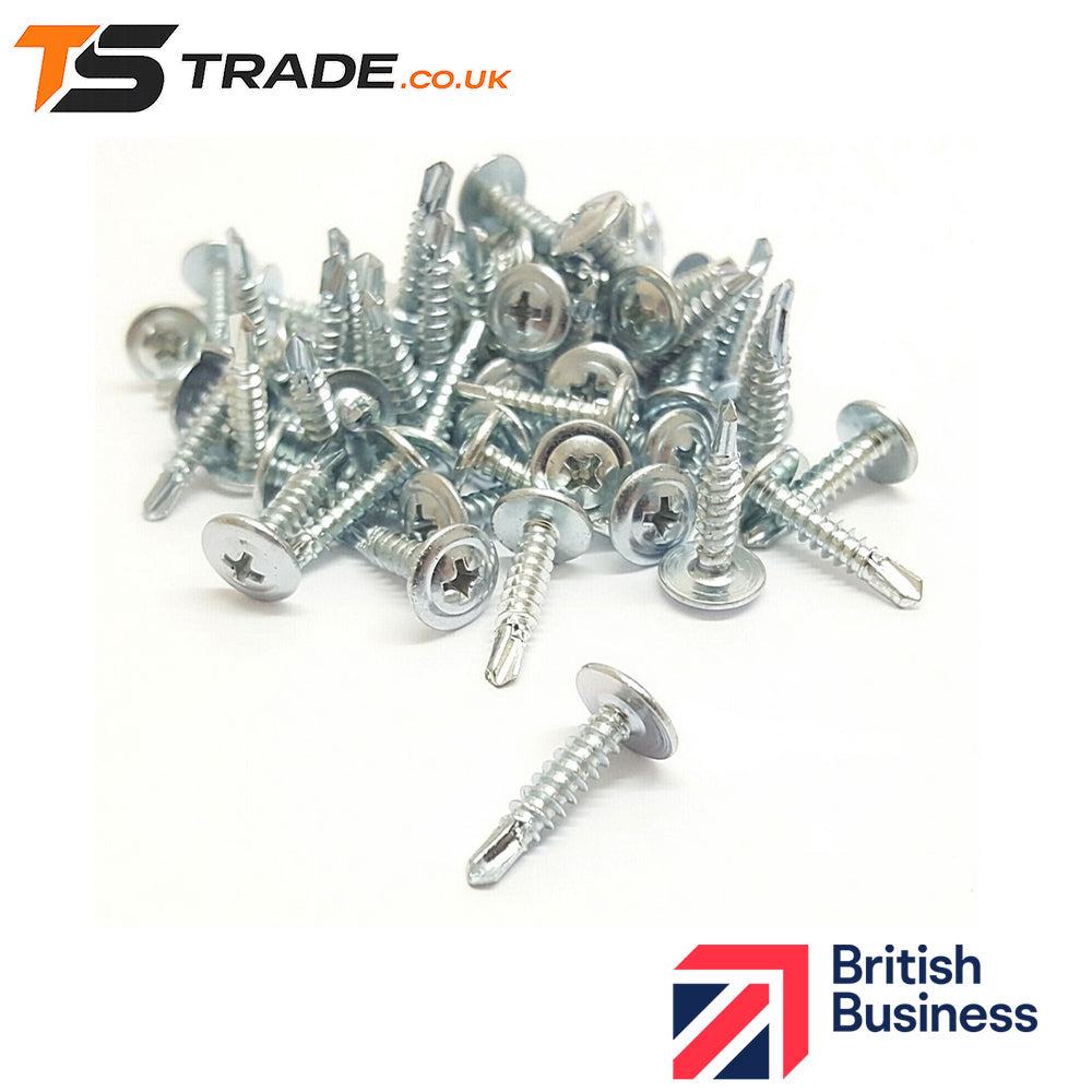 BAYPOLE SELF DRILLING/TAPPING SCREWS WAFER HEAD uPVC BAY WINDOW FIXING SCREW TEK tstrade