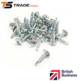 BAYPOLE SELF DRILLING/TAPPING SCREWS WAFER HEAD uPVC BAY WINDOW FIXING SCREW TEK tstrade