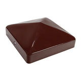 METAL FENCE POST CAPS | Oxide Red / Zinc Dip Galvanised / Epoxy Black-ALL SIZES tstrade