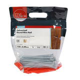 Timco Galvanised Round Wire Nails 1KG Bag – 40mm to 150mm – Strong Steel Fixings