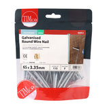 Timco Galvanised Round Wire Nails 1KG Bag – 40mm to 150mm – Strong Steel Fixings