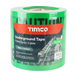 caution underground warning tape  365m x 150mm Fibre Optic Cable