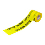 caution underground warning tape  365m x 150mm Gas Pipe