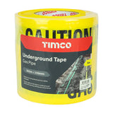 caution underground warning tape  365m x 150mm Gas Pipe tstrade