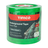 caution underground warning tape  365m x 150mm Sewer Pipe tstrade