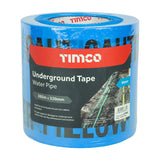 caution underground warning tape  365m x 150mm Water Pipe