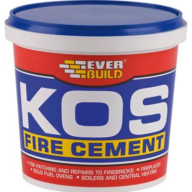 Everbuild KOS Fire Cement Cartridge Ready to Use Resistant to Temperatures 500G
