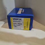 General Purpose Woodscrews Pozi Head  4.0 x 70mm unifix