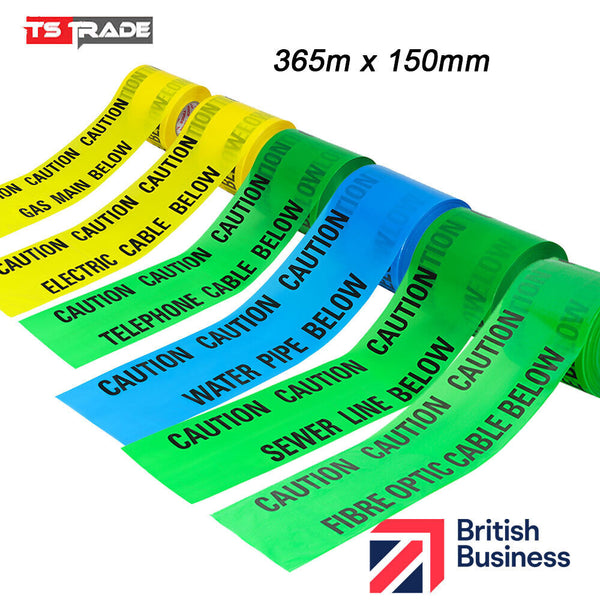 CAUTION Underground WARNING tape Electric Cable Water Pipe Gas Main 100meter rol