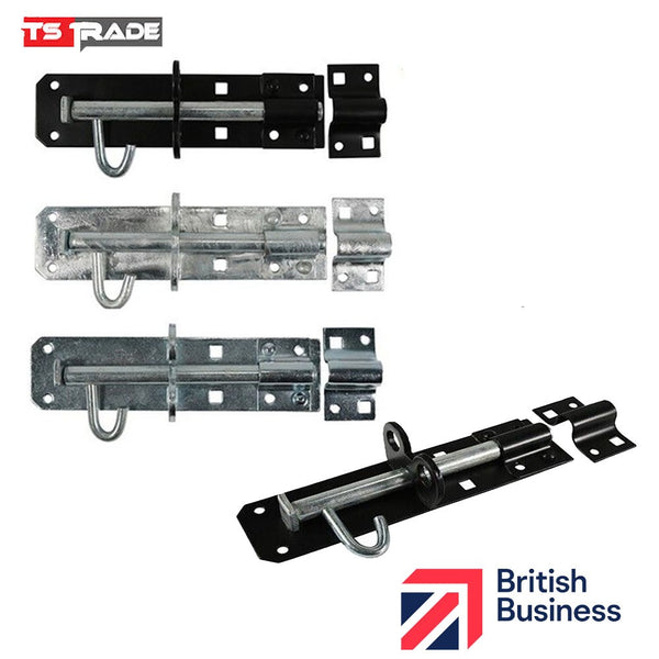 Brenton Pad Bolt - Heavy Duty Black Zinc Galvanised 4