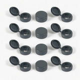 SMALL PLASTIC HINGED SCREW COVER CAPS WHITE YELLOW BLACK BLUE BROWN 6g/8g Gauge tstrade